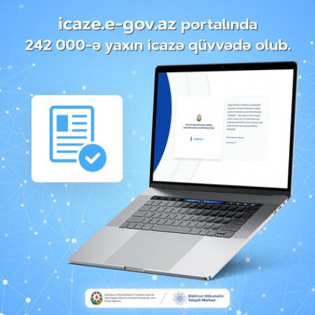 icaze.e-gov.az portalında 242 minə yaxın icazə qüvvədə olub